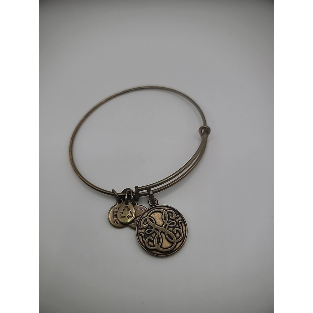 Vintage Alex and Ani Womens Bracelet Infinity Charm Jewelry Costume